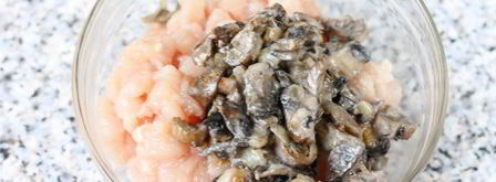 шампиньоны с курицей и сыром. Шаг 5