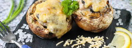 шампиньоны с курицей и сыром. Шаг 9