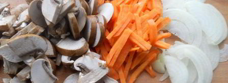 шампиньоны жареные с цветной капустой. Шаг 3