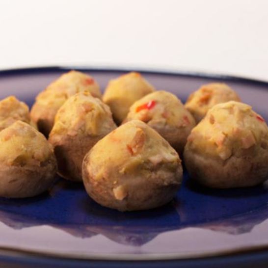 Рецепт запеченных шампиньонов с картофельной начинкой