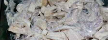 жареные грибы со свининой. Шаг 7