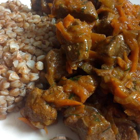 Рецепт гуляша из говяжьего сердца