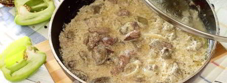 гуляш из куриной печени. Шаг 9