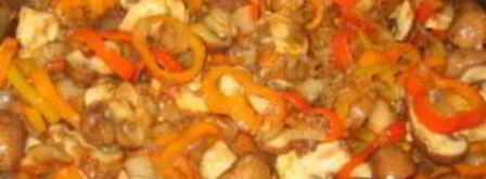 гуляш из курицы с грибами. Шаг 7