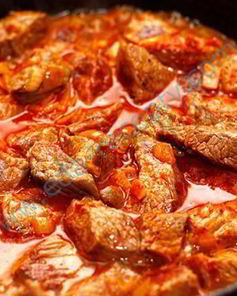 Гуляш из мяса лося