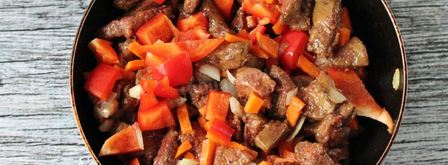 гуляш из печени с подливкой. Шаг 8