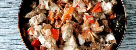 гуляш из печени с подливкой. Шаг 9