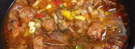 гуляш с белыми грибами. Шаг 8