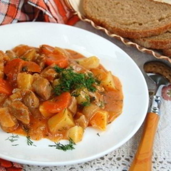 Рецепт гуляша в микроволновке