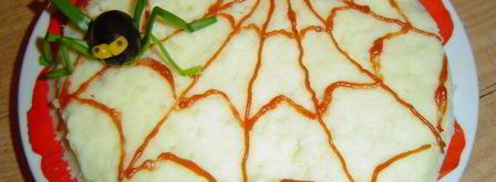 картофельное пюре паучки. Шаг 3