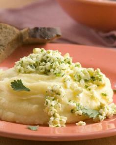 Картофельное пюре с яйцом и маслом