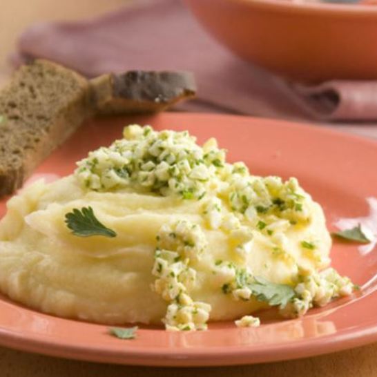 Рецепт картофельного пюре с яйцом и маслом