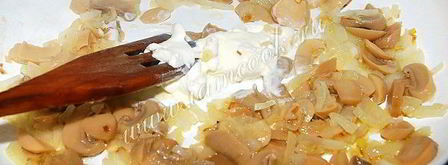 картофельное пюре с жареными шампиньонами. Шаг 5