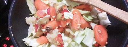 китайская лапша с овощами. Шаг 4