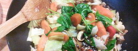 китайская лапша с овощами. Шаг 6