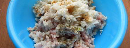 котлеты из кролика с брынзой в микроволновке. Шаг 4