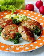 Котлеты с сыром и отварным яйцом