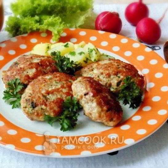 Рецепт котлет с сыром и отварным яйцом