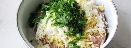 котлеты с сыром и отварным яйцом. Шаг 8