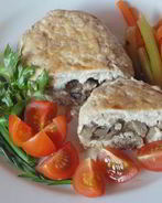 Куриные котлеты с грибами
