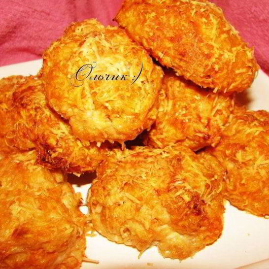 Рецепт печеных котлеток из индюшиного филе с тыквой в сырной панировке