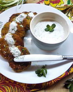 Постные котлеты с кускусом