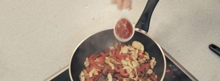 лапша с курицей и овощами. Шаг 14