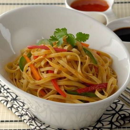 Рецепт лапши с овощами и зеленью