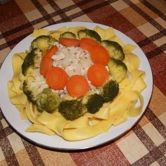 Рецепт лапши с овощами