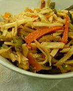 Лапша удон с овощами в соусе