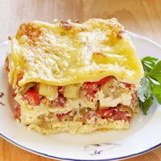 Рецепт диетической овощной лазанья