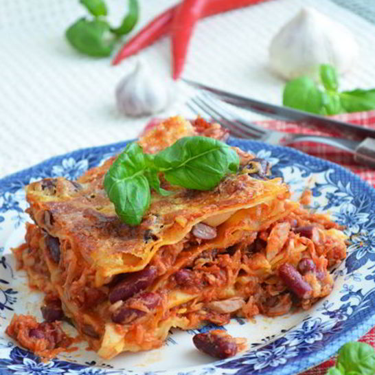 Рецепт лазаньи аль арабьяты с тунцома