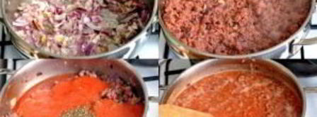 лазанья болоньезе с соусом бешамель. Шаг 3