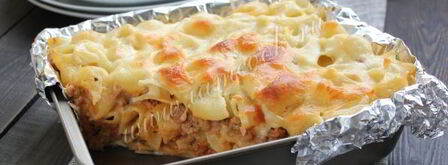 лазанья из макарон. Шаг 16