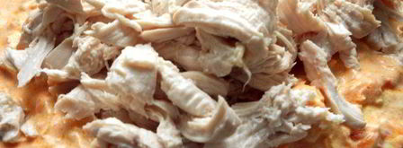 лазанья из ржаных блинчиков с курицей, томатами и базиликом. Шаг 8