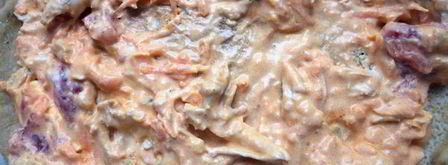 лазанья из ржаных блинчиков с курицей, томатами и базиликом. Шаг 11