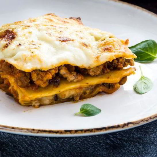 Рецепт лазаний с грибами, овощами и мясом