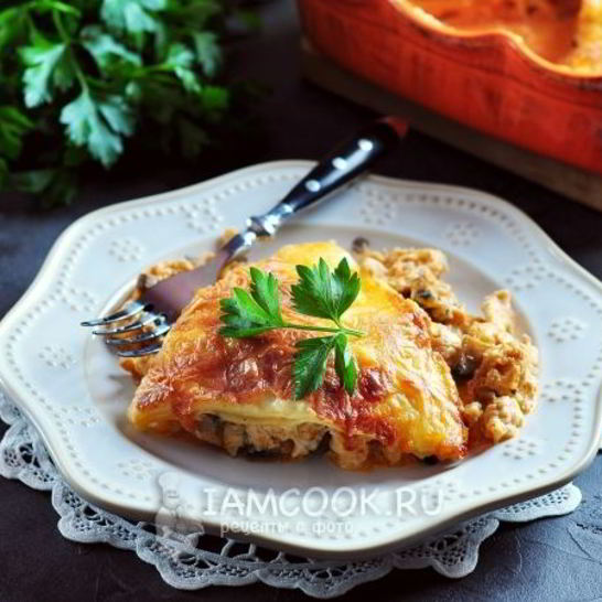 Рецепт лазаний с курицей