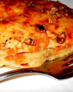 Лазанья с тыквой и сыром