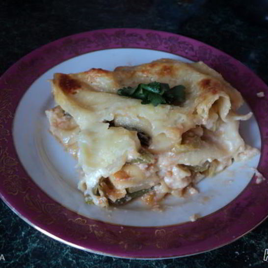 Рецепт вегетарианской лазанья