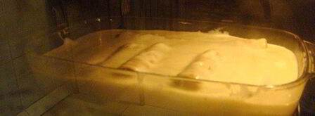 каннелони с мясной начинкой под соусом бешамель. Шаг 7