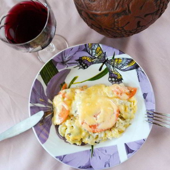 Рецепт макарон под сырной шубкой