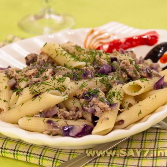 Рецепт макарон с тунцом