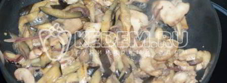 паста с грибами и баклажанами. Шаг 5