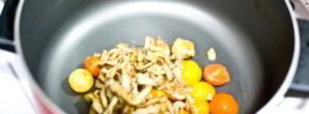 паста с грибами и помидорами. Шаг 7