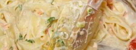 паста с красной рыбой и красной икрой. Шаг 10