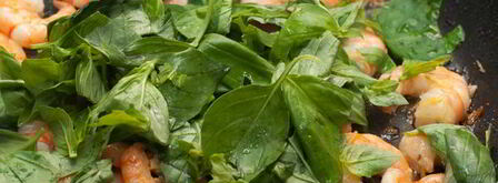 паста с креветками и базиликом. Шаг 5