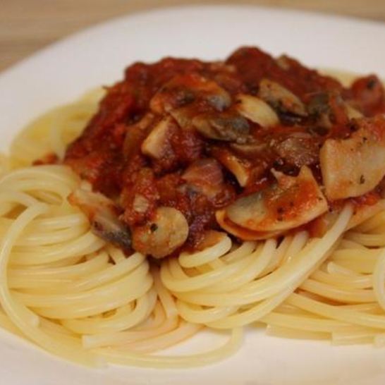 Рецепт пасты с томатно-грибным соусом