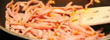 паста с ветчиной и сливками. Шаг 5