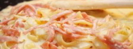 паста с ветчиной и сливками. Шаг 7